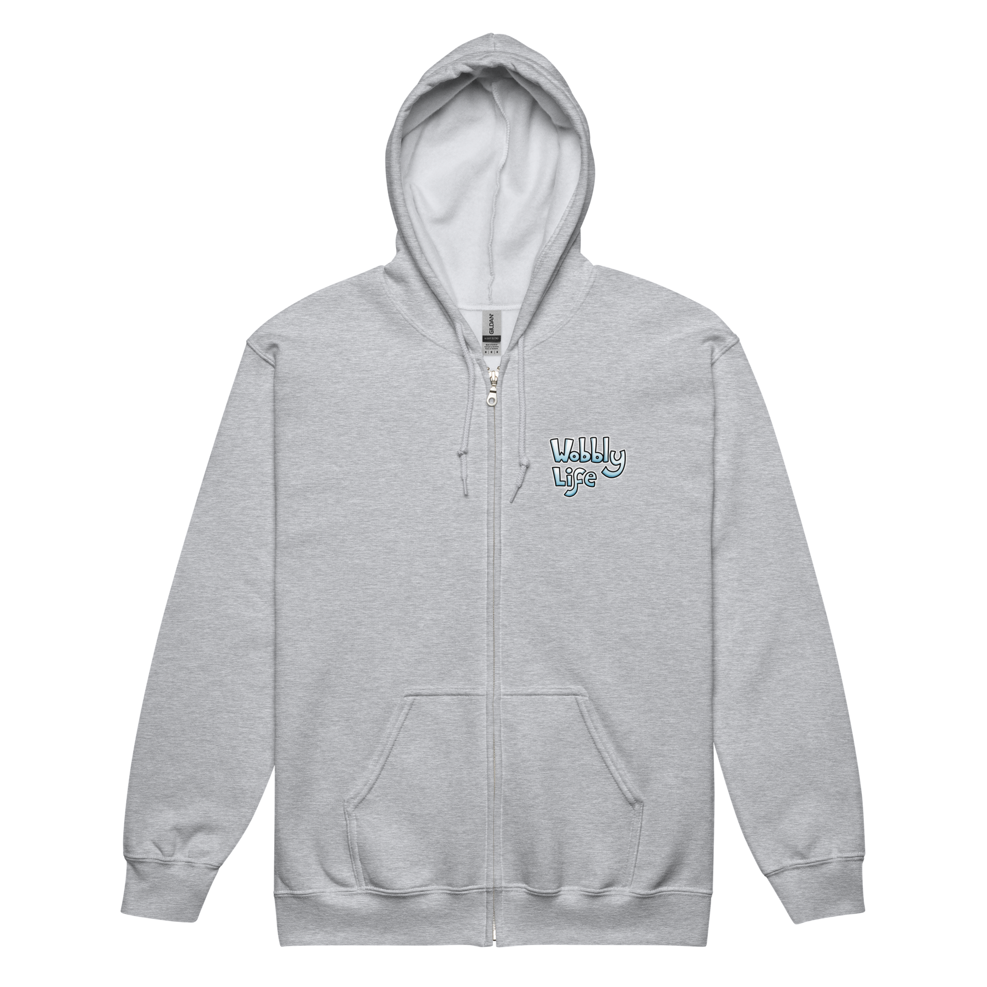 Wobbly Life Zip-Up Hoodie